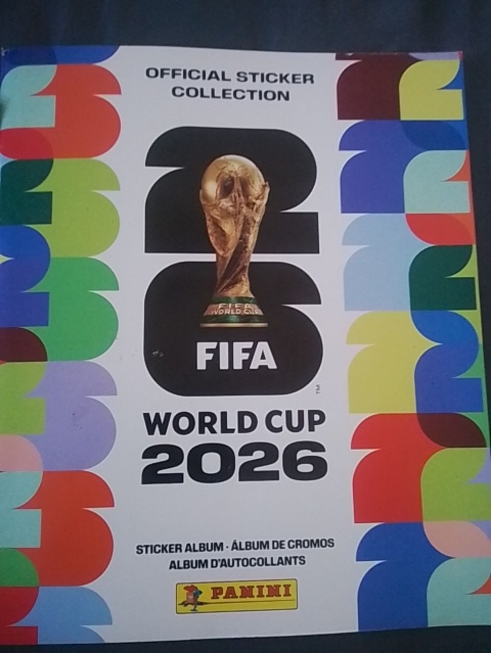 Panini World Cup 2026 Sticker Album — Black, Gold, Red, Blue, Green
